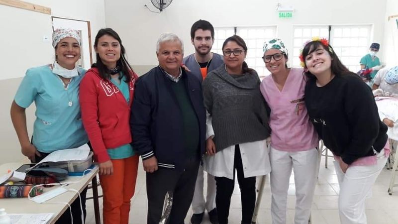 Visita a Icaño de voluntarios de La Plata