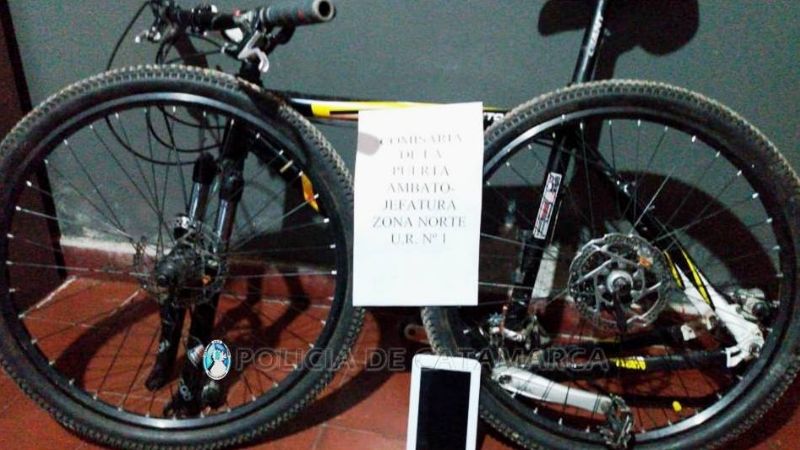 Denunció a su hijo por el robo de una bicicleta en La Puerta