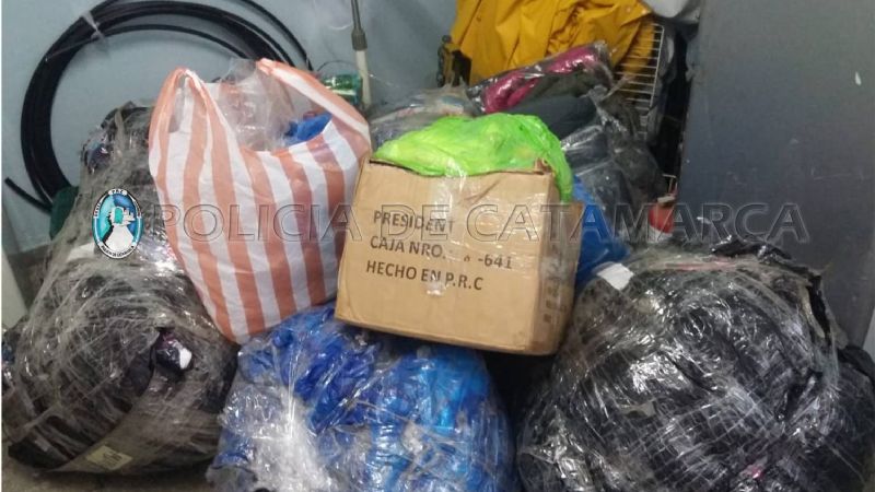 Secuestran mercadería ilegal valuada en $50.000