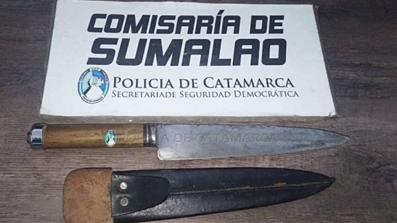 En Valle Viejo arrestan a un joven y secuestran un arma blanca