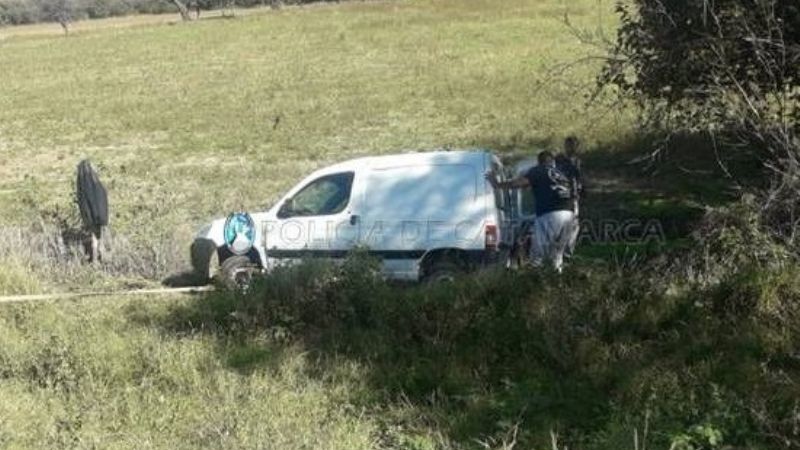 Volcó un utilitario en Pomancillo Este