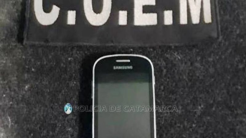 Aprehenden a un joven que le arrebató el celular a una mujer