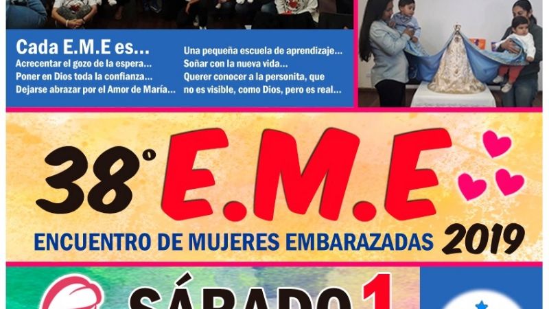 Encuentro de embarazadas en el salón del Museo de la Virgen