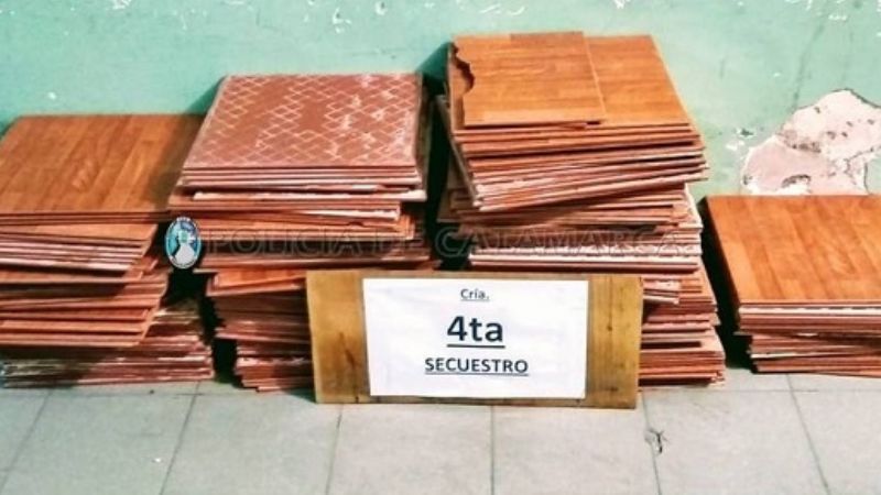 Recuperan 200 cerámicos robados en el Club Juventud Unida