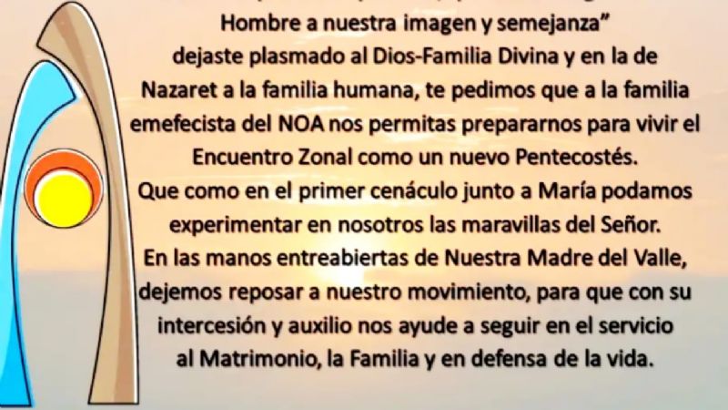 Movimiento Familiar Cristiano: encuentro Zonal del NOA