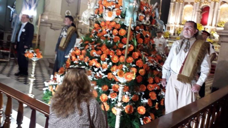 Agrupación gaucha de Tintigasta custodiaron a la Virgen del Valle