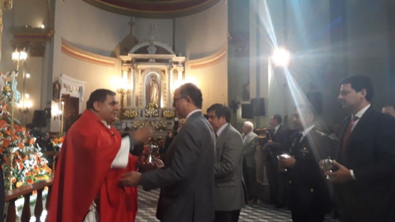 Miembros de las fuerzas de Seguridad tributaron honores a la Madre del Valle