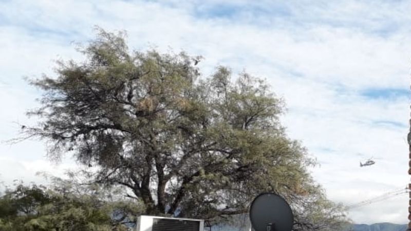 Macri aterrizó en Villa Cubas