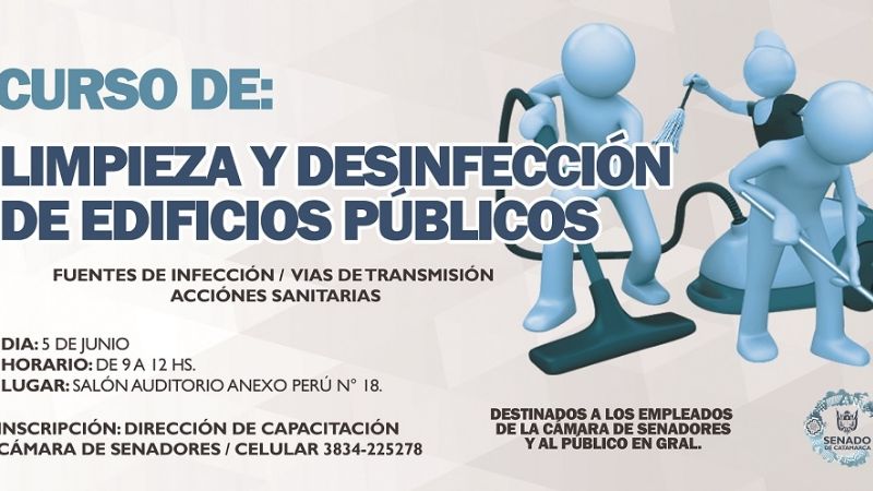 Curso de limpieza y desinfección de edificios públicos