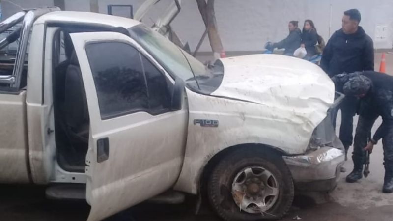 Encontraron una camioneta volcada en la ruta 157
