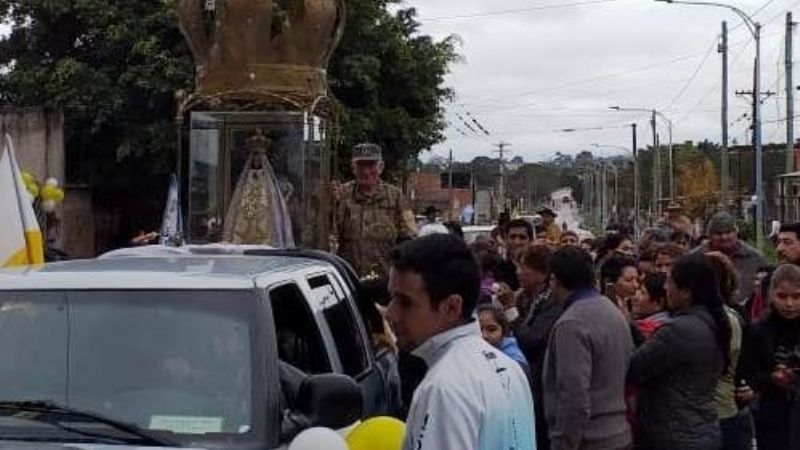 La Virgen del Valle visita la zona  de El Colmenar en Tucumán