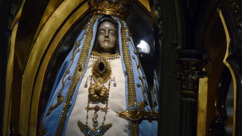 Todo listo para la Procesión con la Imagen de la Virgen del Valle