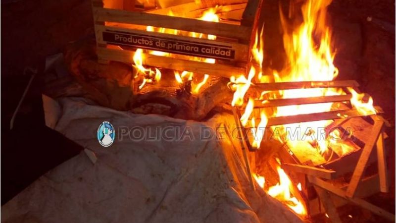 Llevaban en la moto 30 kilos de carne vacuna