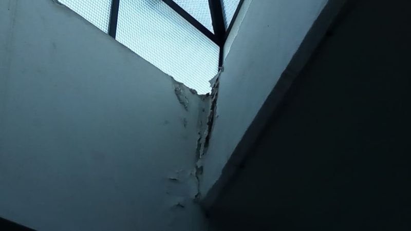 Deplorable estado del edificio de las Fiscalías