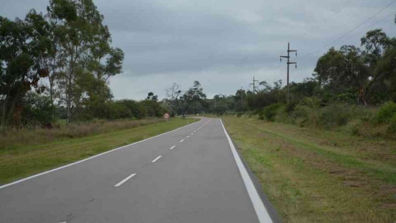 Volcó un auto en la ruta 64