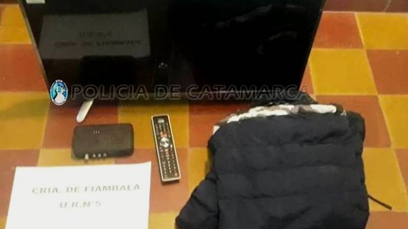 Recuperan un televisor robado hace más de dos semanas