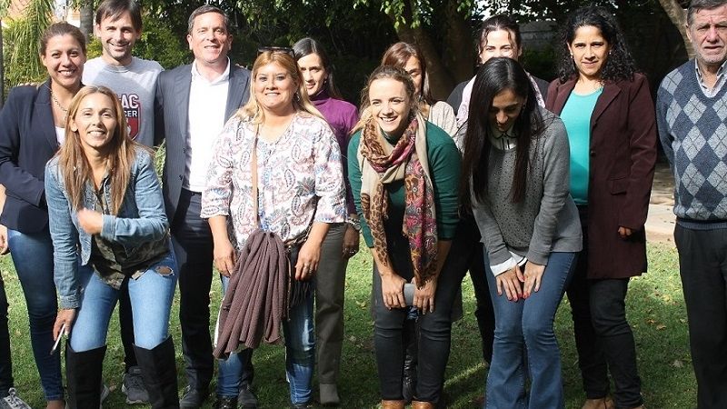 Equipo femenino de River de pretemporada en Catamarca