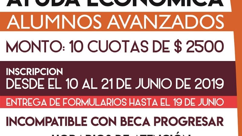 Requisitos para la inscripción Becas de Ayuda Económica 2019