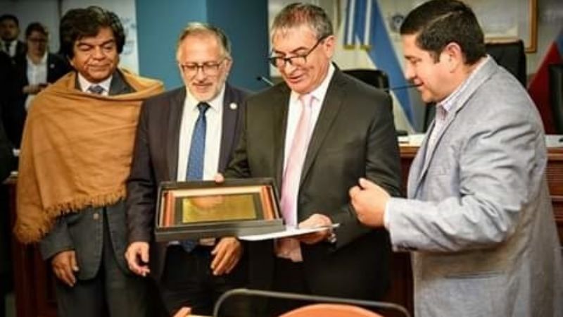 Reconocimiento al Ceremonialista Horario Antonio Agüero