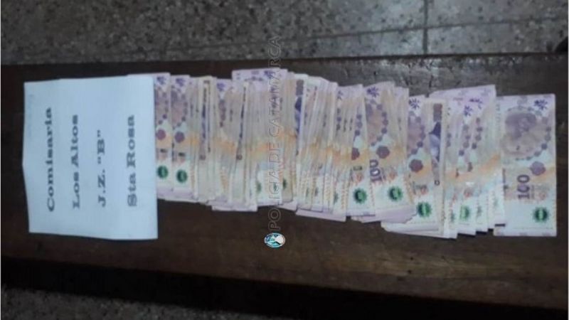 Recuperan $10.000 robados en Los Altos