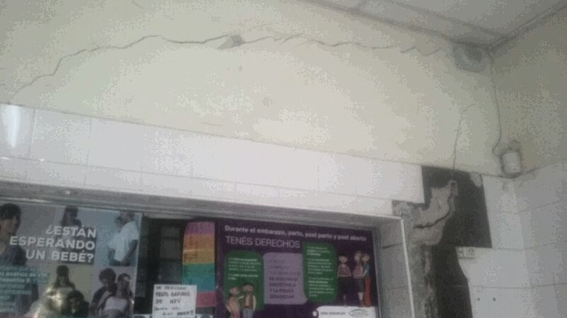 Peligro en posta sanitaria por problemas edilicios