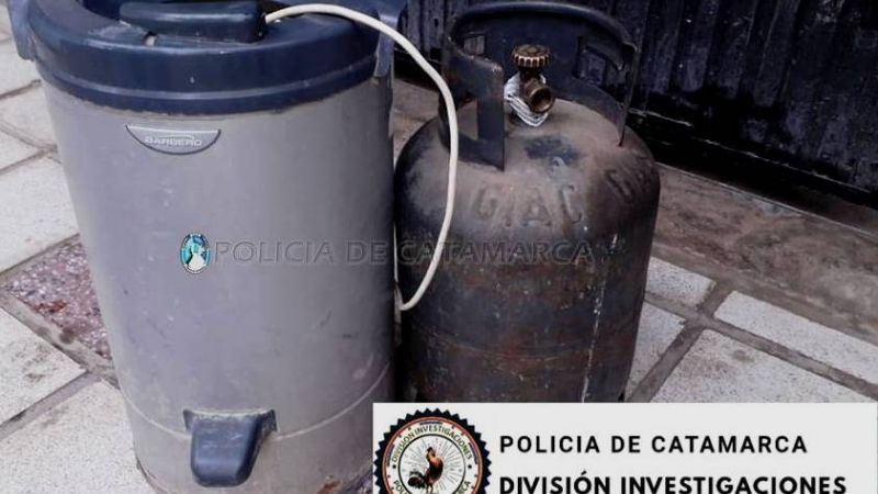 Recuperan un secarropas y una garrafa