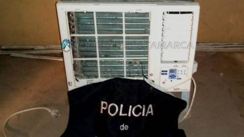 Recuperan un aire acondicionado robado en Fray Mamerto Esquiú