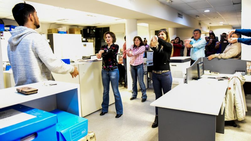 Divertida pausa activa en el Senado