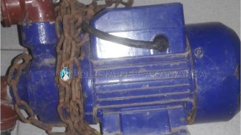 Recuperan herramientas y una bomba de agua robadas en Recreo