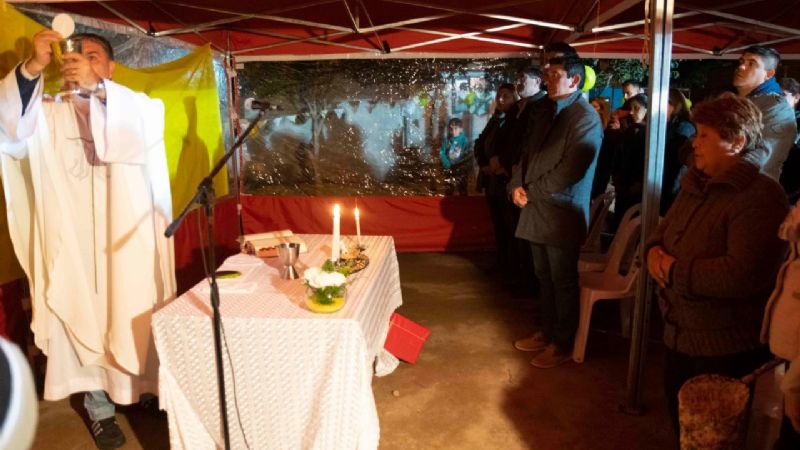 Celebran a San Antonio en Fray Mamerto Esquiú