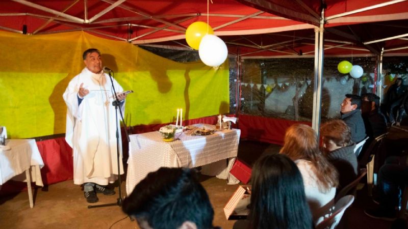 Celebran a San Antonio en Fray Mamerto Esquiú