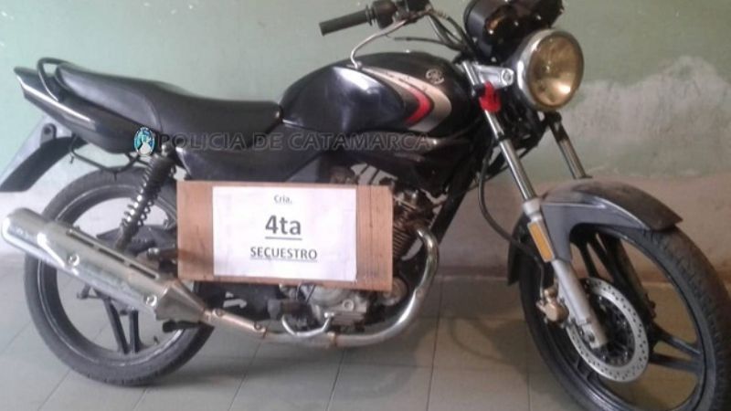 Recuperan una motocicleta requerida por la Justicia