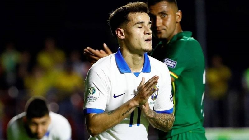 Sufrió un tiempo, pero al final Brasil goleó 3-0 a Bolivia