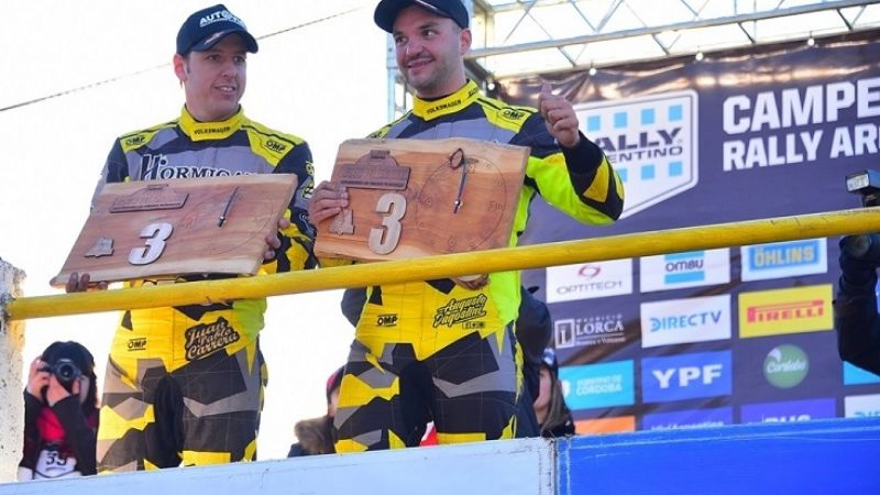 Augusto D’Agostini trepó al podio del Rally de Esquel