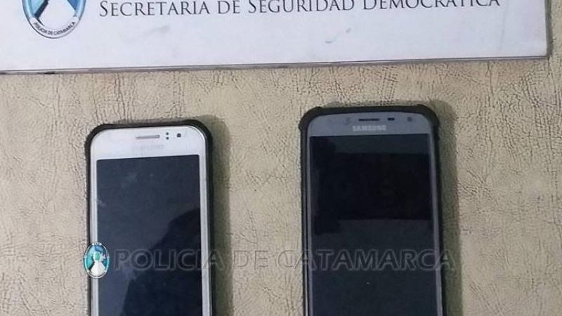 Secuestran dos teléfonos
