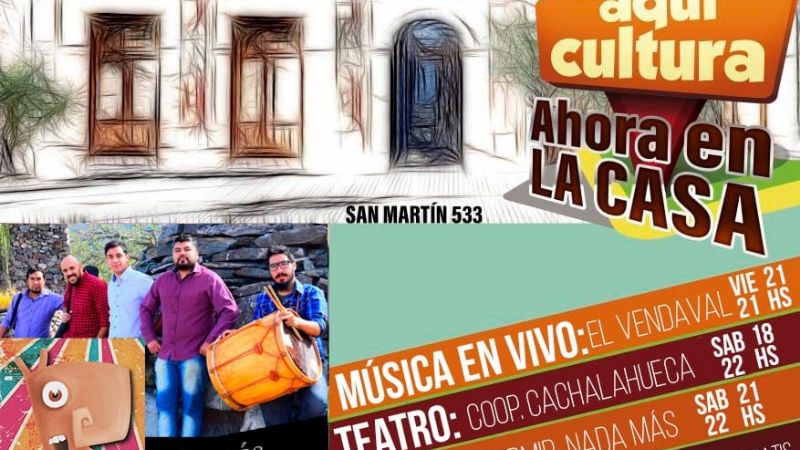 Folklore y doble función de teatro en la Casa de la Cultura