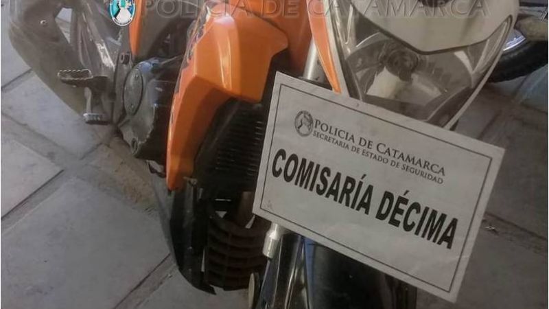 Secuestran una moto abandonada en el sur de la Capital