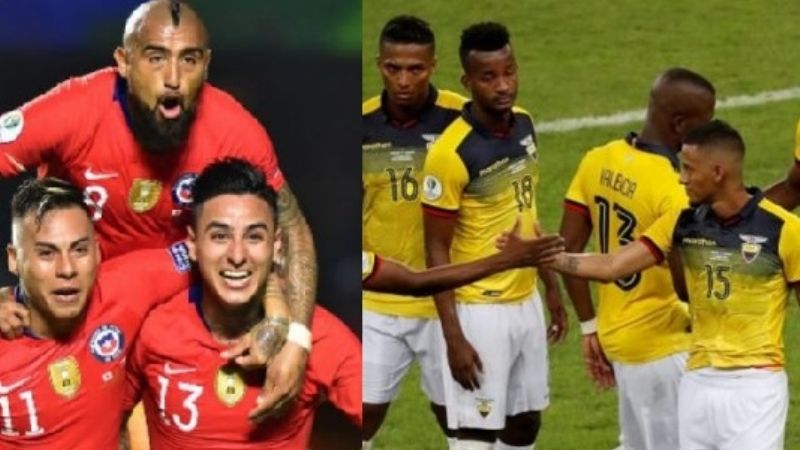 Chile ante Ecuador, en busca de los 4tos. de final