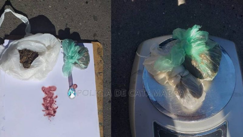 En persecución, detienen a un hombre con droga y resguardan a dos niños