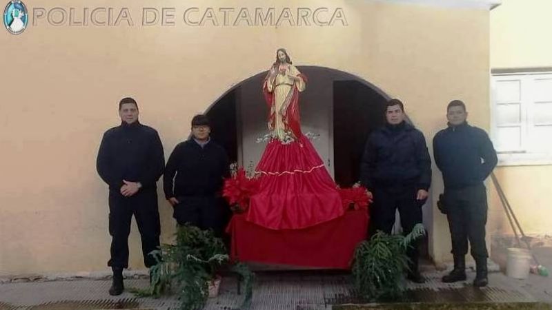 Visita de la Imagen del Sagrado Corazón de Jesús a la Comisaría de Chumbicha