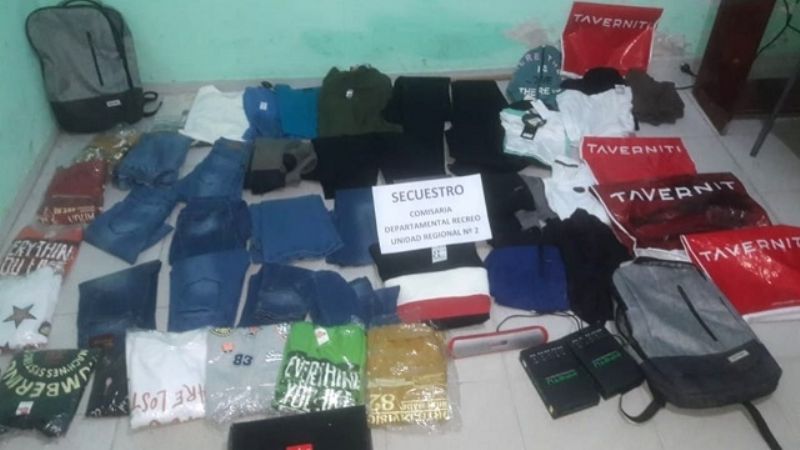 Recuperaron prendas robadas, y demoran a dos menores