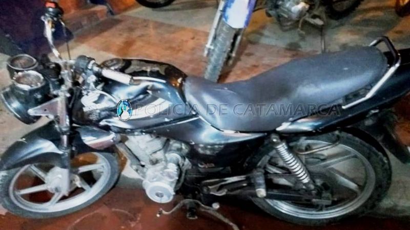 Secuestran una moto abandonada
