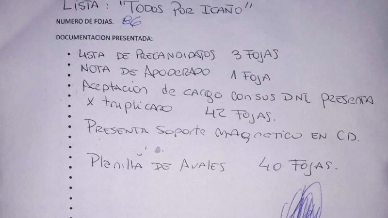 La Renovación Peronista no podrá participar en Icaño