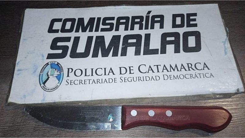 Amenazó con un cuchillo al chofer de un colectivo