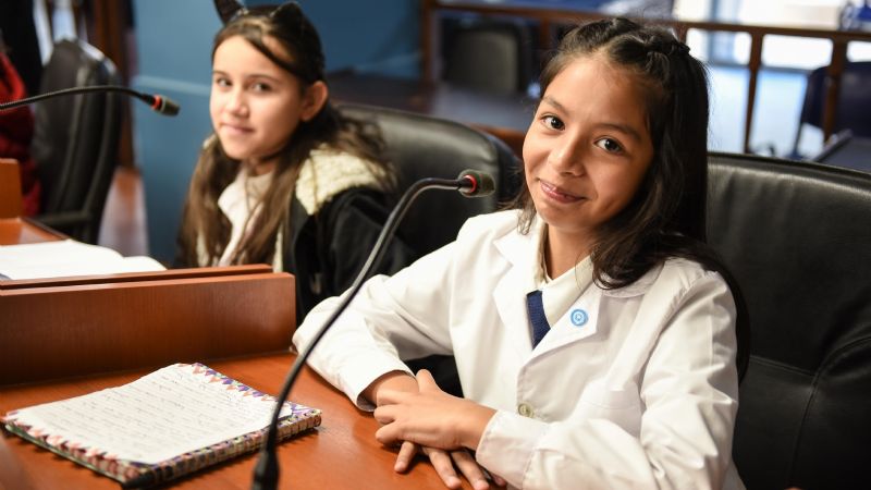 Estudiantes de Valle Chico visitaron el Senado