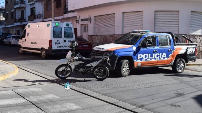 Una mujer herida tras un choque en el centro