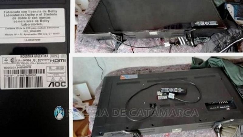 En un allanamiento secuestran un smart TV