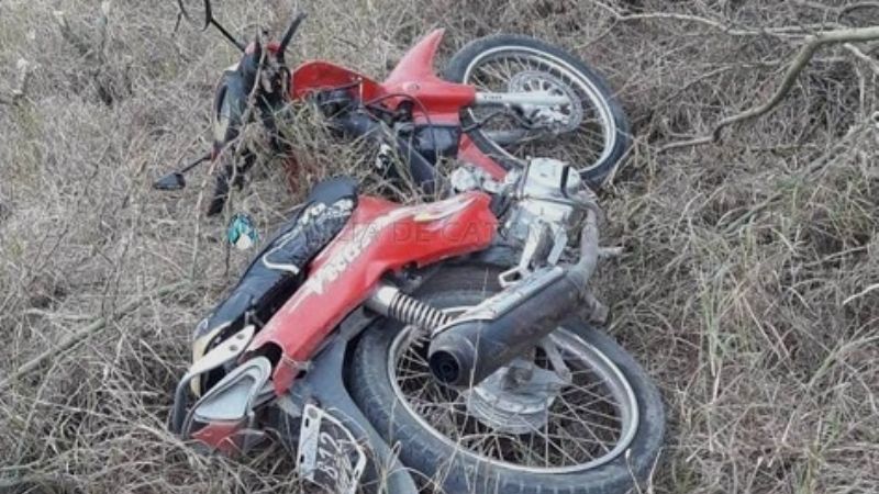 Policías encontraron una moto abandonada