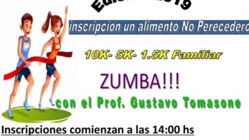 Corrida atlética escolar/solidaridad en las 920 VV