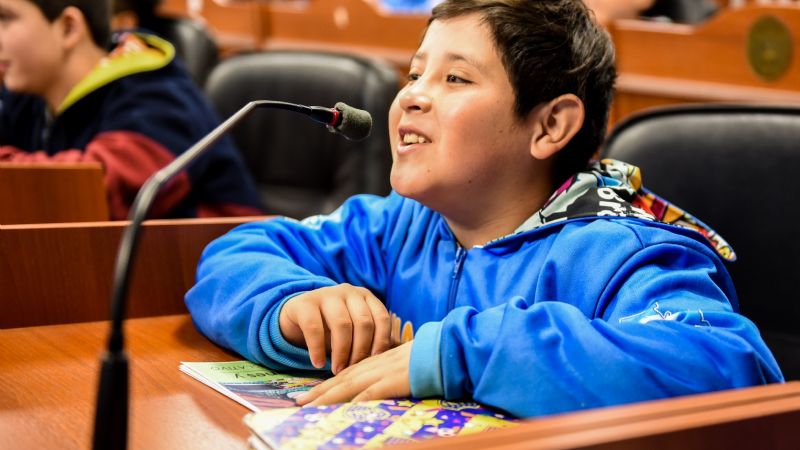 El Senado recibió la visita de alumnos de Valle Viejo